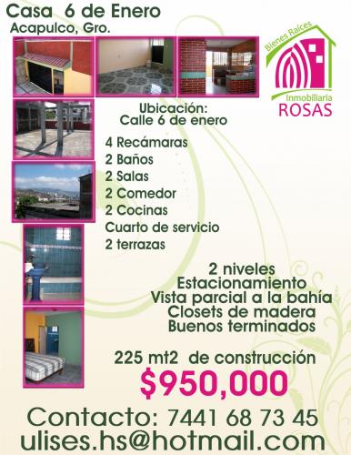 OPORTUNIDAD! CASA EN VENTA 6 DE ENERO