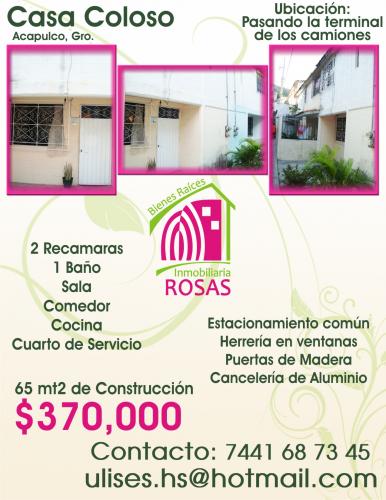 APROVECHA CASA EN COLOSO