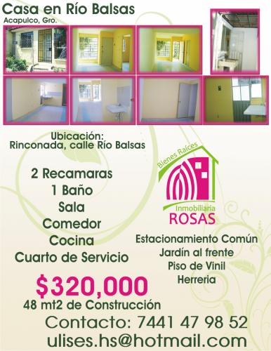 BONITA CASA EN COLOSIO RIO BALSAS