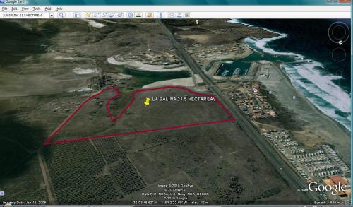 TERRENO 21.5 HECTAREAS FRENTE A MARINA LA SALINA.