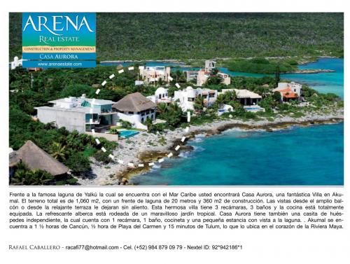 Preciosa! Casa a la venta en Akumal,Q.Roo!!