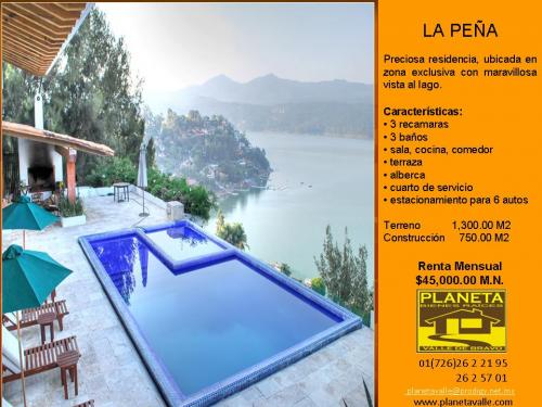 CASA EN RENTA EN VALLE DE BRAVO