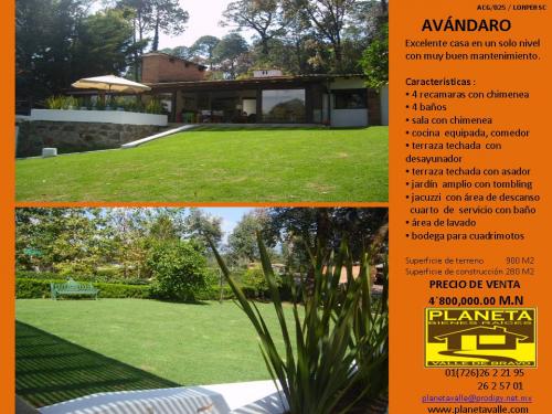CASA EN VENTA EN AVÁNDARO VALLE DE BRAVO