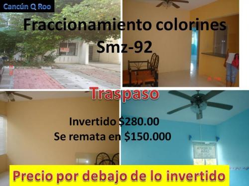 TRASPASO DEPA EN FRACCIONAMIENTO LOS COLORINES REG.92