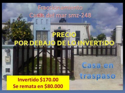 TRASPASO LINDA CASA SMZ- 248 a 5 min de Chedrahui