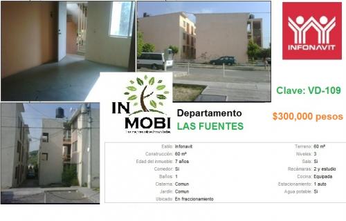 Departamento en las Fuentes con credito Infonavit