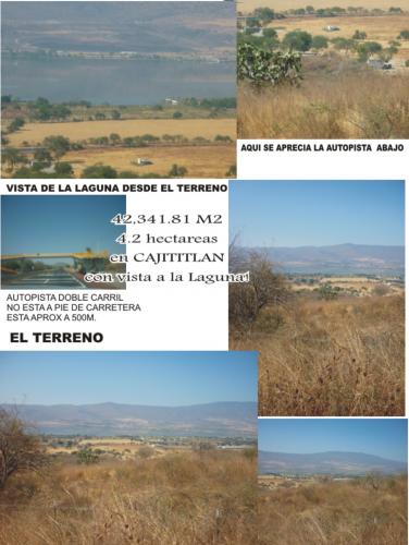 HECTAREAS EN CAJITITLAN FRENTE LAGUNA   170 m2