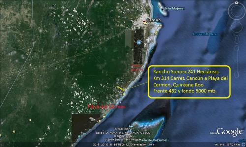 Playa del Carmen 241 has. Comercial y  Residencial Turístico