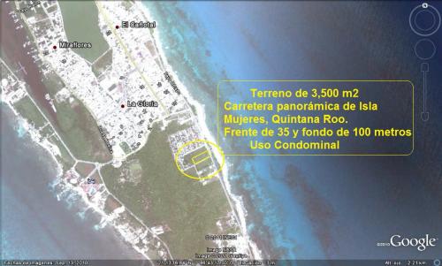 Isla Mujeres 3,500 m2 para Condominios