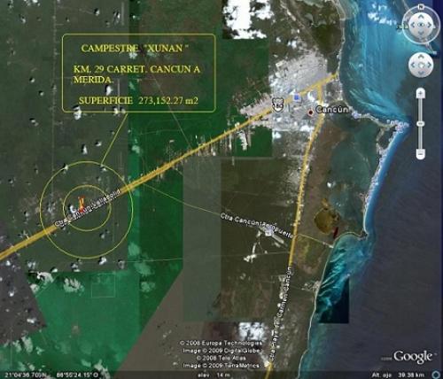 Cancun terreno campestre de 27 hectáreas