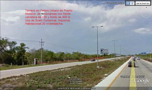 Cancun - Puerto Morelos 16 has. sobre carretera