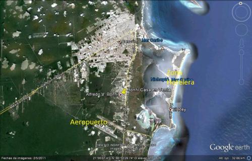 Cancun oferto casa económica, entre la ciudad y el aeropuerto