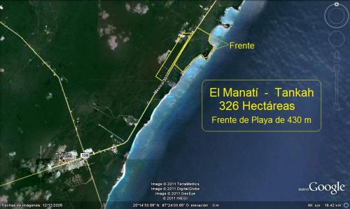 Tulum - Akumal Terreno Hotelero  de 326 Has. con frente de mar