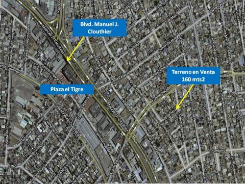 TERRENO DE 8X20: 160 MTS2 EN MARIANO MATAMOROS EN PROMOCION