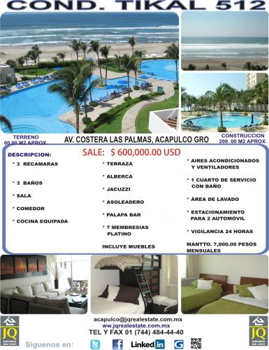 Cond. Tikal en VENTA!!!