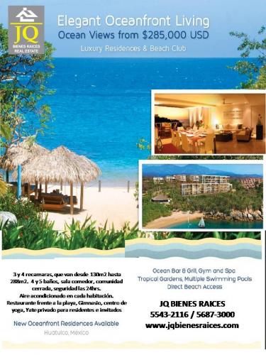 Venta de departamentos en Huatulco, Oax.