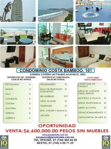 SUPER OPORTUNIDAD DEPTO EN COND. COSTA BAMBOO A LA VENTA !!!