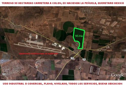 QUERETARO - TERRENO EN VENTA - 95HA - AEROPUERTO