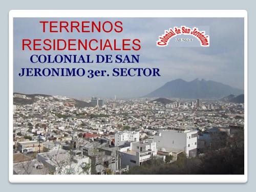 Terrenos Residenciales en Colonial de San Jeronimo