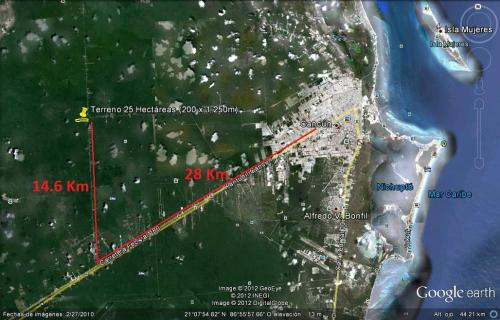 Cancun: Terreno Campestre de 25 Hectáreas para lotificar con alta rentabilidad