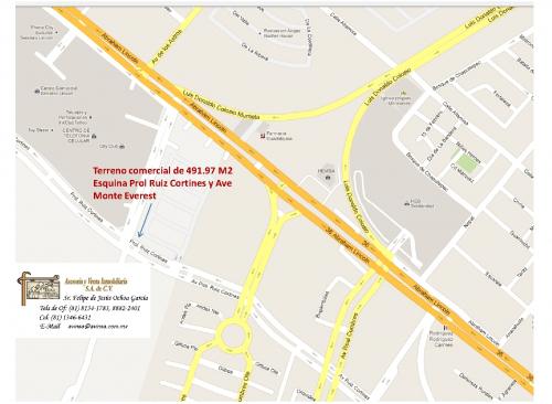 Lote comercial Cumbres San Angel