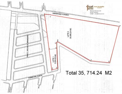 Terreno 35,715 m2 para viviendas