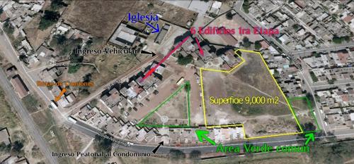 Terreno de 9,000 m2 con proyecto listo para edificar 112 viviendas