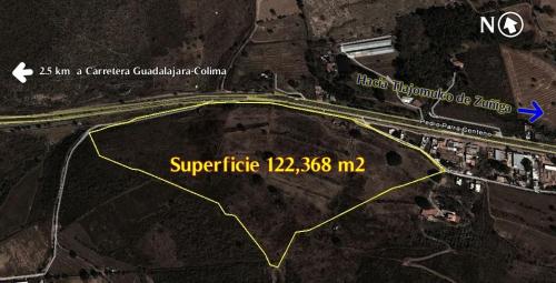 Magnifico Terreno de 12 has sobre carretera Tlajomulco
