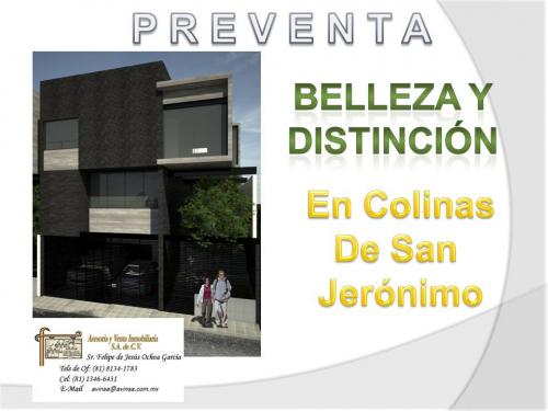 RESIDENCIA EN COLINAS DE SAN JERONIMO---ESTRENELA