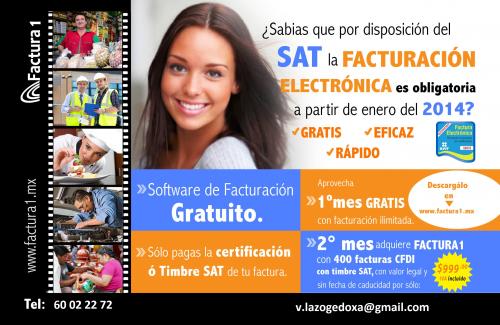 ¡¡Factura1 facturación electrónica al mejor precio!!
