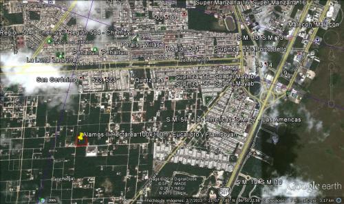 Cancun Terreno Campestre de una hectárea, dentro de la ciudad