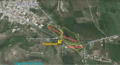 Sobre Carretera 3 terrenos de 2 y 3 has en Villa Corona