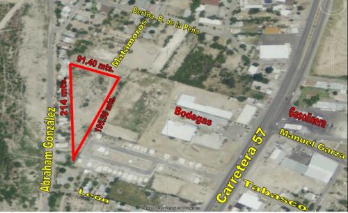 En Venta. Terreno  en Col. Villa de Fuente, Piedras Negras, Coahuila.