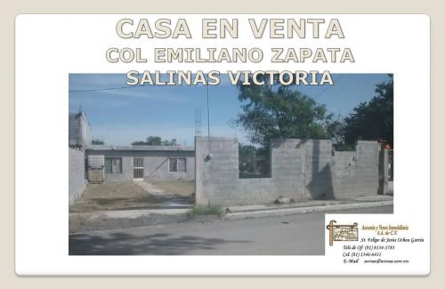 CASA EN VENTA, COL EMILIANO ZAPATA, SALINAS VICTORIA