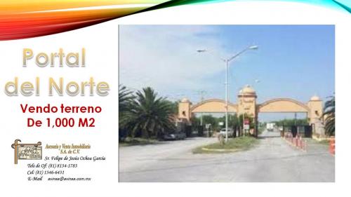 PORTAL DEL NORTE TERRENO 1000M2