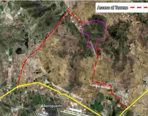 384 Hectáreas a 3KM del Aeropuerto Querétaro. ¡Plusvalía! $90m2