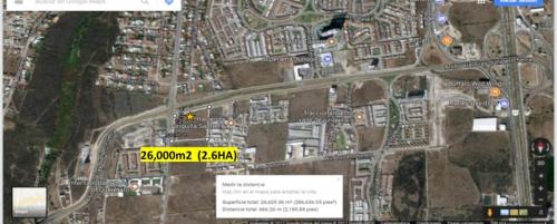 2.6 Hectáreas Juriquilla. Querétaro. ¡Plusvalía! $8100m2 
