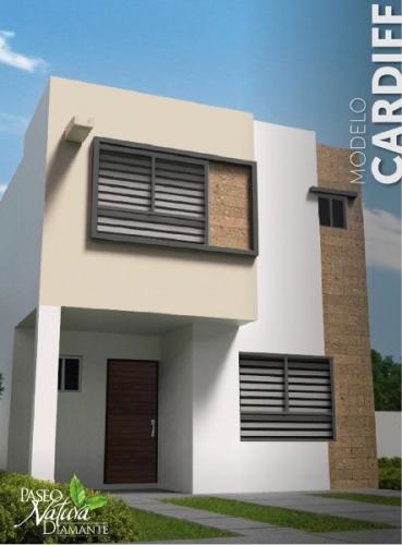 CASA MODELO CARDIFF DE 2 NIVELES, 3 RECÁMARAS Y 2.5 BAÑOS.