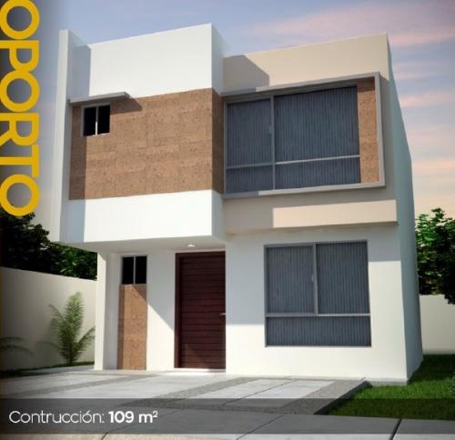 CASA MODELO OPORTO DE 2 NIVELES, 3 RECÁMARAS, 2.5 BAÑOS.