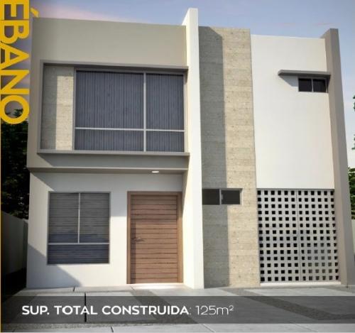 CASA MODELO EBANO DE 2 NIVELES, 3 RECÁMARAS, 2.5 BAÑOS.
