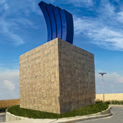 entrada al residencial.