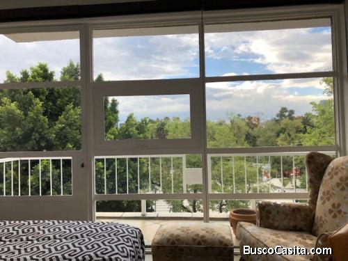 Luminoso Dep Amueblado En A. Obregón Frente A Parque Pushkin