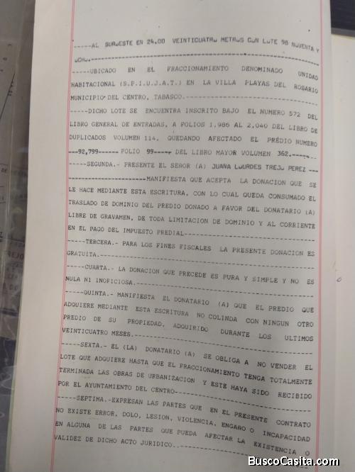 venta de terreno de 12x20 en villa de playas del rosario, centro villahermosa tabasco