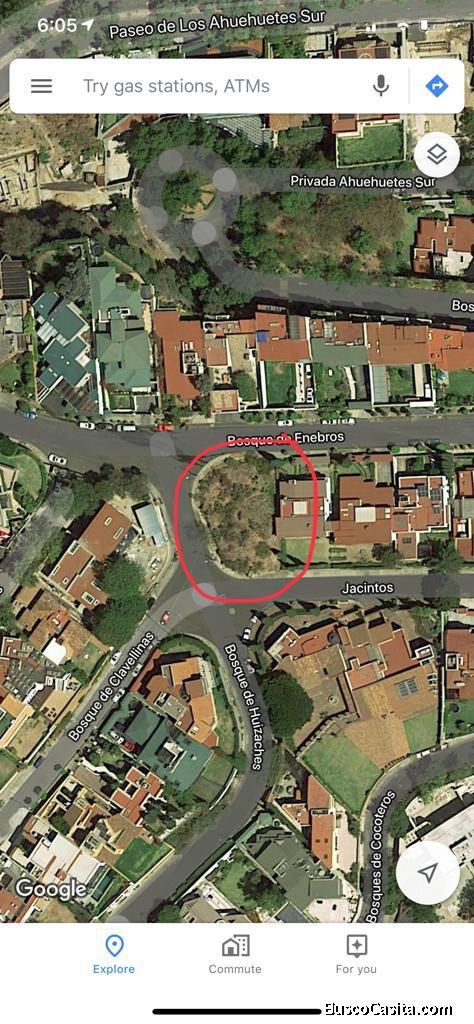 Venta de terreno en Bosques de las Lomas.