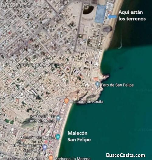 Terrenos en San Felipe , Cerca de la Playa