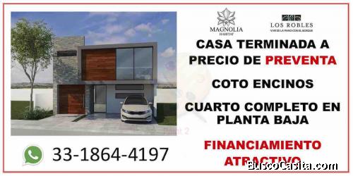 CASA NUEVA LISTA PARA ESCRITURAR COTO ENCINOS (RESIDENCIAL LOS ROBLES)