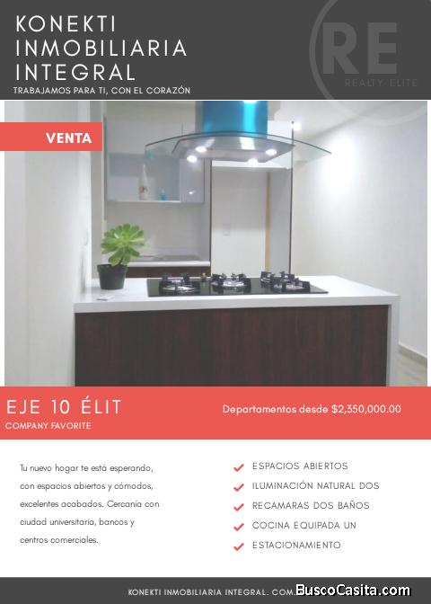 Desarrollo a 5 min de Ciudad Universitaria 