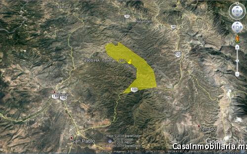 4900 Hectáreas $2.5XM2 OPORTUNIDAD Ideal para minería, proyecto ecoturístico, energía eólica.