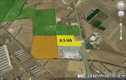 6.5 hectáreas $990XM2 PLUSVALÍA 35% Ideal Plaza comercial, junto a Cinépolis industria