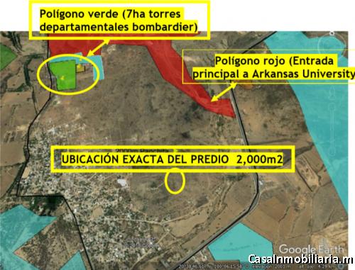 2000M2 OPORTUNIDAD, $600XM2, PLUSVALÍA del 35% anual. Ideal para inversión o habitacional campestre